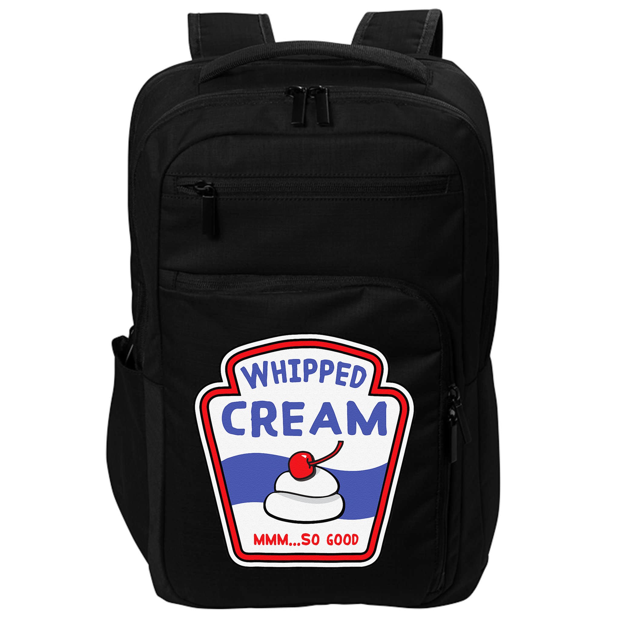 Whipped Cream Condiment Ice Cream Halloween Costume Impact Tech Backpack