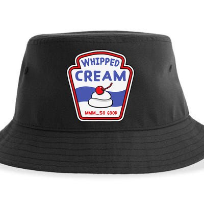 Whipped Cream Condiment Ice Cream Halloween Costume Sustainable Bucket Hat