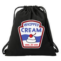 Whipped Cream Condiment Ice Cream Halloween Costume Drawstring Bag