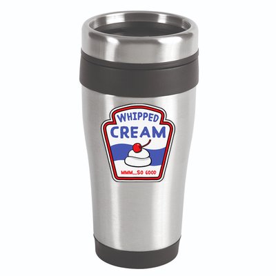 Whipped Cream Condiment Ice Cream Halloween Costume 16oz Travel Tumbler