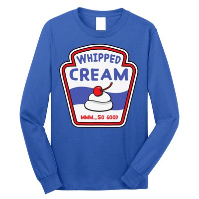 Whipped Cream Condiment Ice Cream Halloween Costume Long Sleeve Shirt