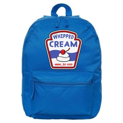 Whipped Cream Condiment Ice Cream Halloween Costume 16 in Basic Backpack