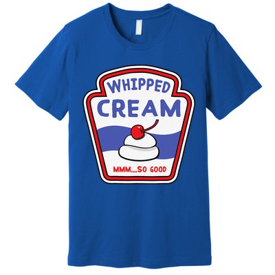 Whipped Cream Condiment Ice Cream Halloween Costume Premium T-Shirt