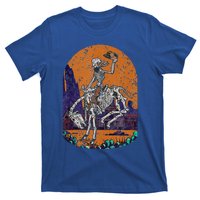 Western Country Cowboy Skeleton Halloween Spooky T-Shirt