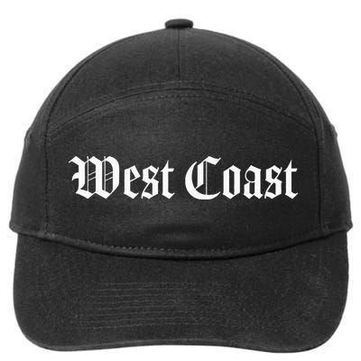 West Coast California Hip Hop Rap West Side 7-Panel Snapback Hat