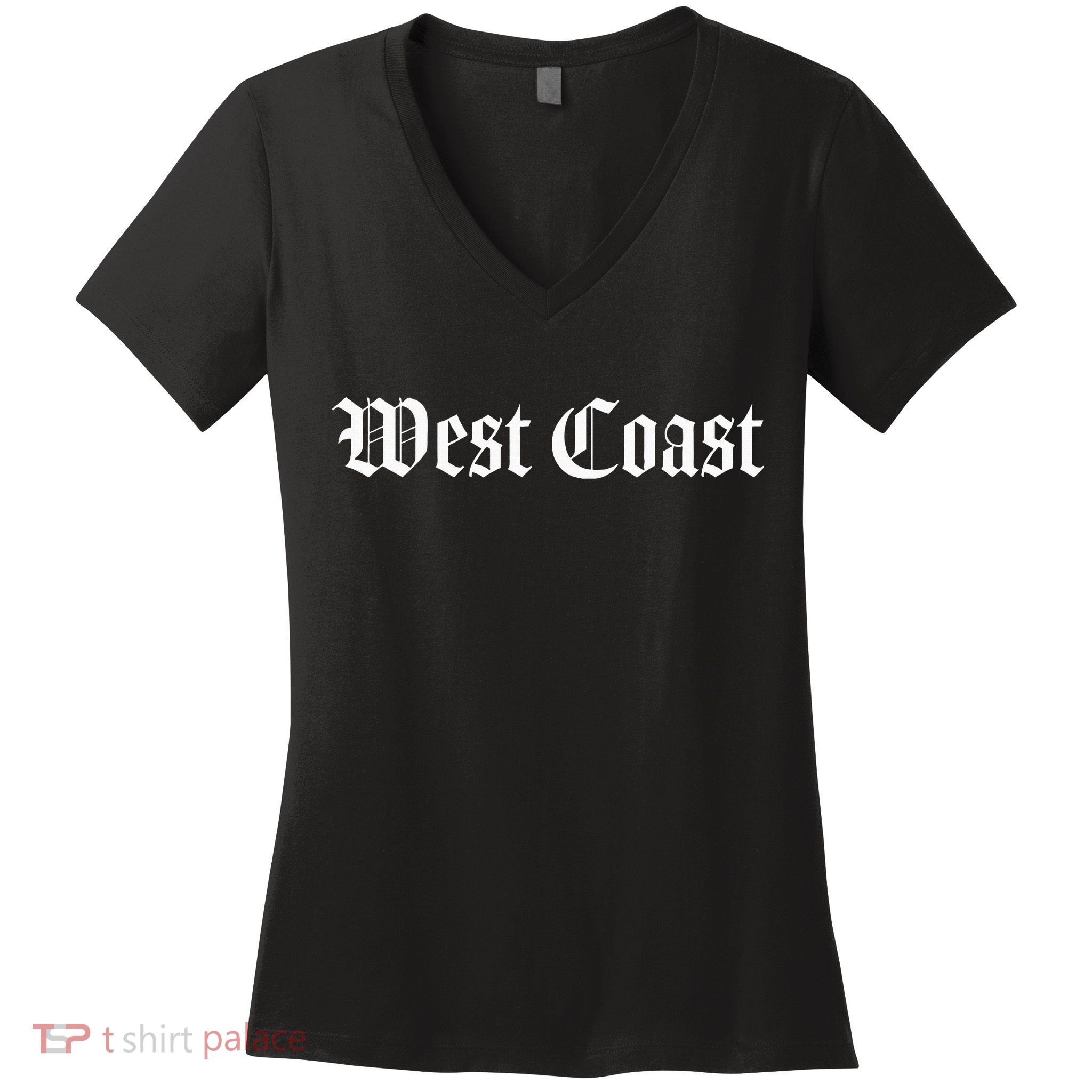 West Coast California Hip Hop Rap West Side Women's V-Neck T-Shirt