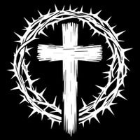 Wooden Cross Crown Of Thorns Christian Catholic Jesus Christ 16 in Basic Backpack