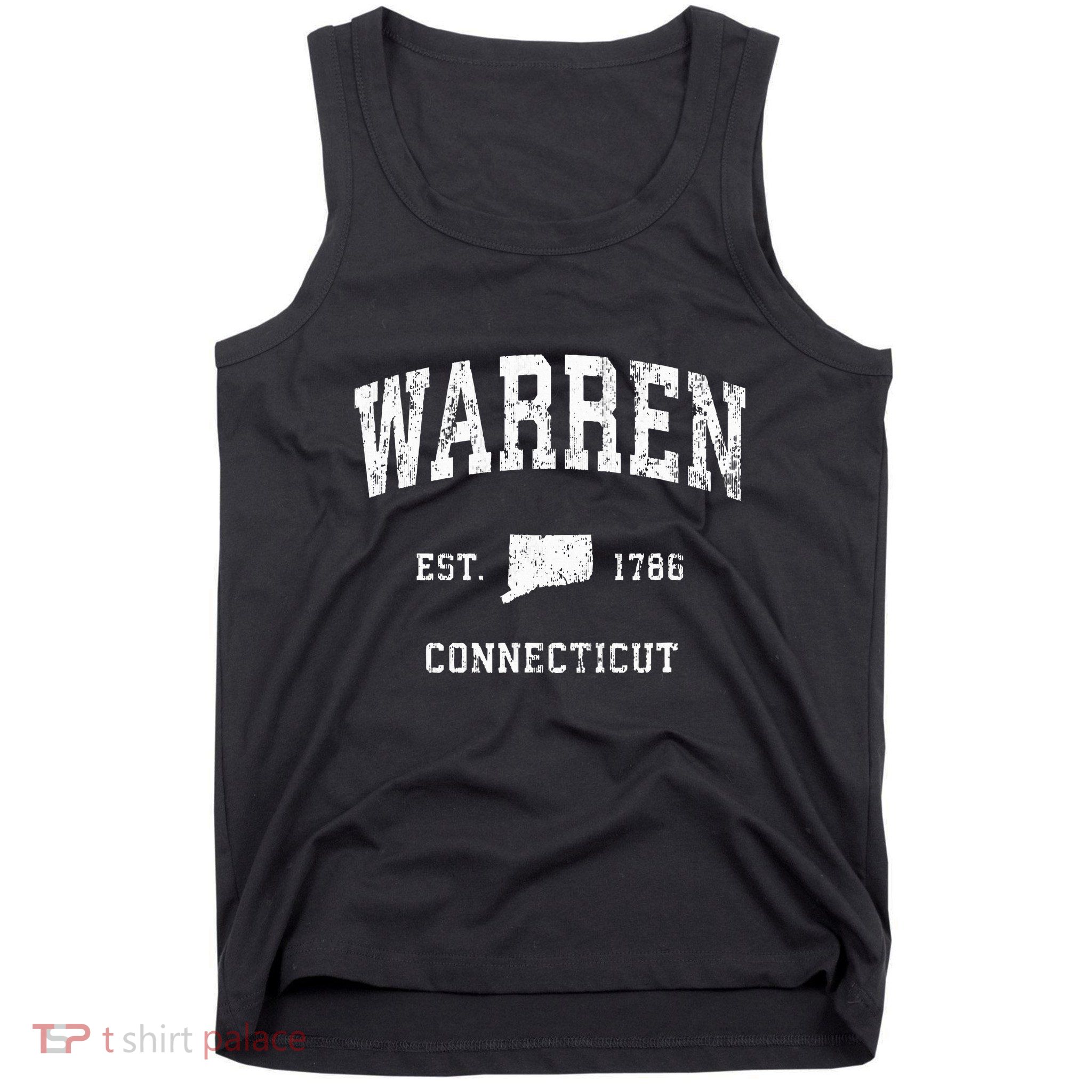 Warren Connecticut Ct Vintage Athletic Sports Tank Top