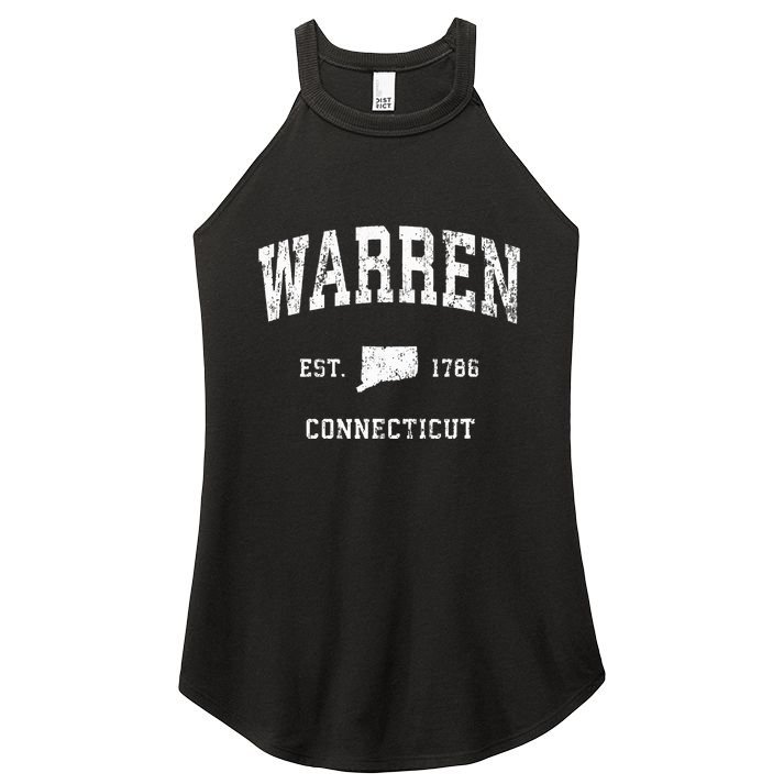 Warren Connecticut Ct Vintage Athletic Sports Women's Perfect Tri Rocker Tank