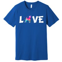 Watercolor Colorful Chihuahua Dog Love Pocket Meaningful Gift Premium T-Shirt