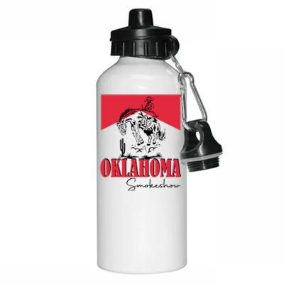 Western Country Cowboy Rodeo Smokeshow Music Howdy Skull Aluminum Water Bottle 