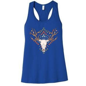 Western Country Christmas Cow Santa Howdy Christmas Gift Women's Racerback Tank