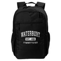 Waterbury Connecticut Ct Vintage Established Sports Design Daily Commute Backpack