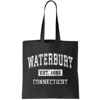 Waterbury Connecticut Ct Vintage Established Sports Design Tote Bag