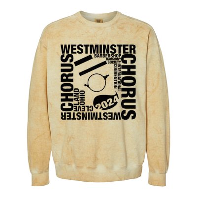 Westminster Chorus Cleveland Black Gray Colorblast Crewneck Sweatshirt