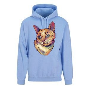 Watercolor Cute Cat Unisex Surf Hoodie