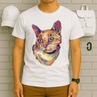 Watercolor Cute Cat T-Shirt