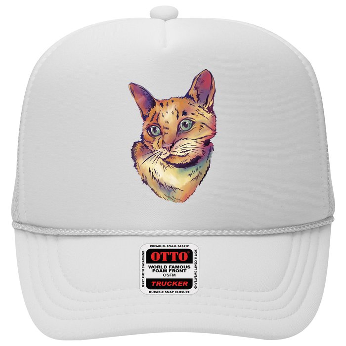 Watercolor Cute Cat Trucker Hat
