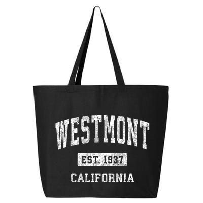 Westmont California Ca Vintage Established Athletic Sports Design 25L Jumbo Tote