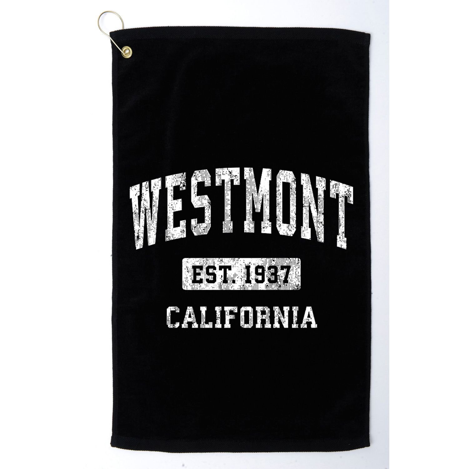 Westmont California Ca Vintage Established Athletic Sports Design Golf Towel