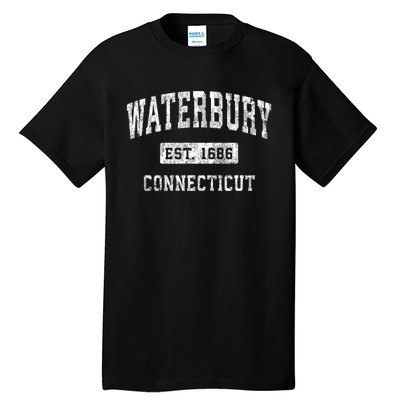 Waterbury Connecticut Ct Vintage Established Sports Design Tall T-Shirt