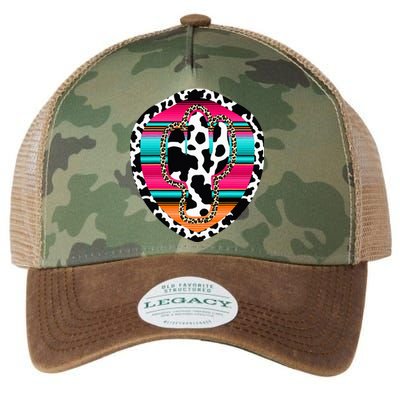 Western Cow Cactus Leopard Cheetha Serape Turquoise Pink Legacy Tie Dye Trucker Hat