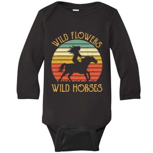 Western Cowgirl Country Music Baby Long Sleeve Bodysuit