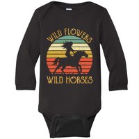 Western Cowgirl Country Music Baby Long Sleeve Bodysuit