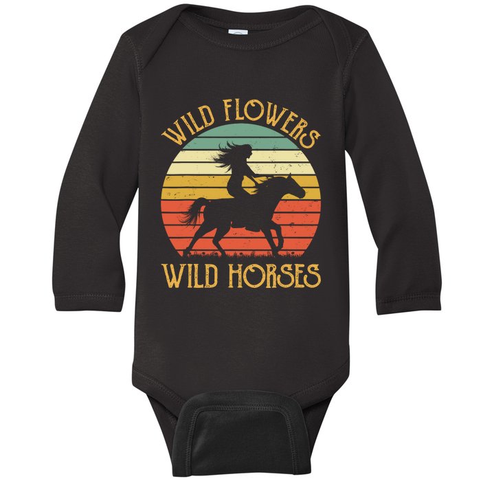 Western Cowgirl Country Music Baby Long Sleeve Bodysuit