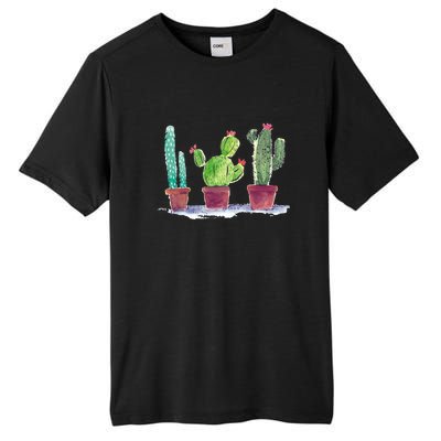 Watercolor Cacti Cactus Classic Tall Fusion ChromaSoft Performance T-Shirt