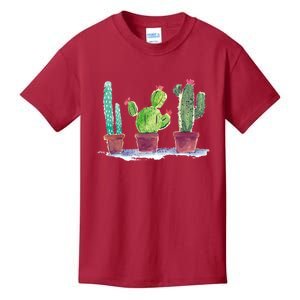 Watercolor Cacti Cactus Classic Kids T-Shirt