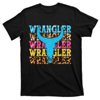 Wrangler Cowhide Cow Skull Cow Print Wrangler T-Shirt