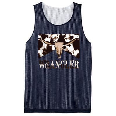 Wrangler Cowhide Cow Skull Cow Print Wrangler Mesh Reversible Basketball Jersey Tank