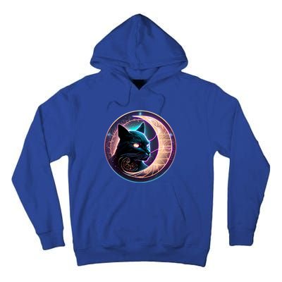 Witchy Celestial Cagift Crescent Moon Witches Familiar Gift Tall Hoodie