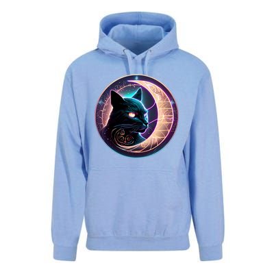 Witchy Celestial Cagift Crescent Moon Witches Familiar Gift Unisex Surf Hoodie