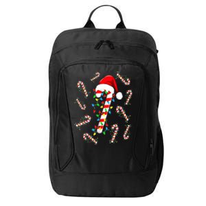 Women Christmas Candy Santa Xmas Light Gift City Backpack