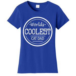 Worlds Coolest Cat Dad Great Gift Women's T-Shirt