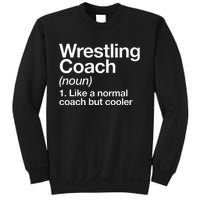 Wrestling Coach Definition Funny Sports Trainer Instructor Sweatshirt