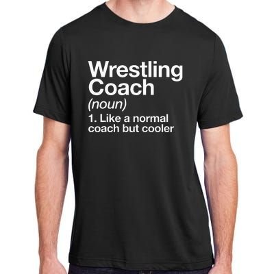 Wrestling Coach Definition Funny Sports Trainer Instructor Adult ChromaSoft Performance T-Shirt