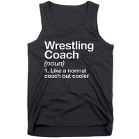 Wrestling Coach Definition Funny Sports Trainer Instructor Tank Top