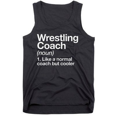 Wrestling Coach Definition Funny Sports Trainer Instructor Tank Top