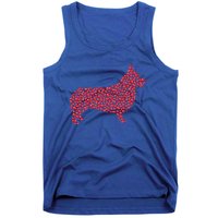 Welsh Corgi Dog Lover Heart Shape Welsh Corgi Valentines Day Gift Tank Top