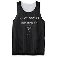 Women Cats Dont Vote But Their Moms Do President 2024 Election Gift Mesh Reversible Basketball Jersey Tank