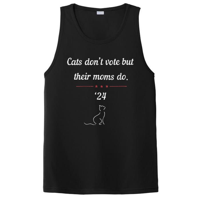 Women Cats Dont Vote But Their Moms Do President 2024 Election Gift PosiCharge Competitor Tank