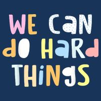 We Can Do Hard Things Teacher Back To School 7 Panel Mesh Trucker Snapback Hat