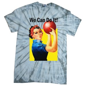 We Can Do It Rosie The Bowler Women Feminist Tie-Dye T-Shirt