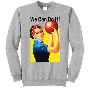 We Can Do It Rosie The Bowler Women Feminist Tall Sweatshirt