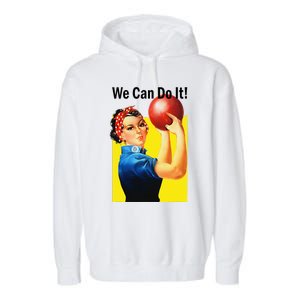 We Can Do It Rosie The Bowler Women Feminist Garment-Dyed Fleece Hoodie