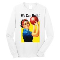 We Can Do It Rosie The Bowler Women Feminist Long Sleeve Shirt