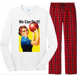 We Can Do It Rosie The Bowler Women Feminist Long Sleeve Pajama Set